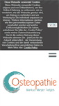Mobile Screenshot of osteopathie-in-achim.de